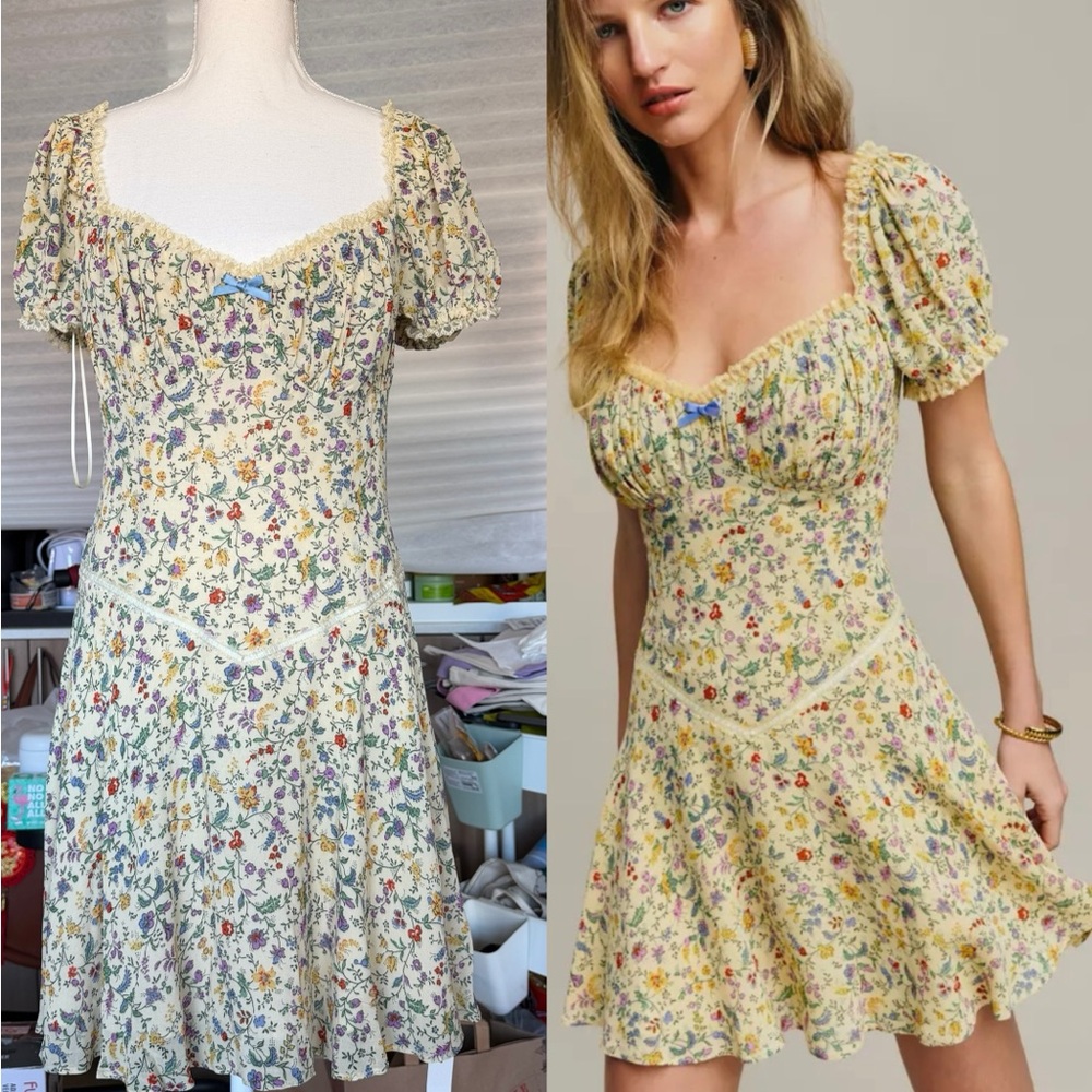 NWT reformation Ondine dress
Color: Yasmeen, Size: US 8